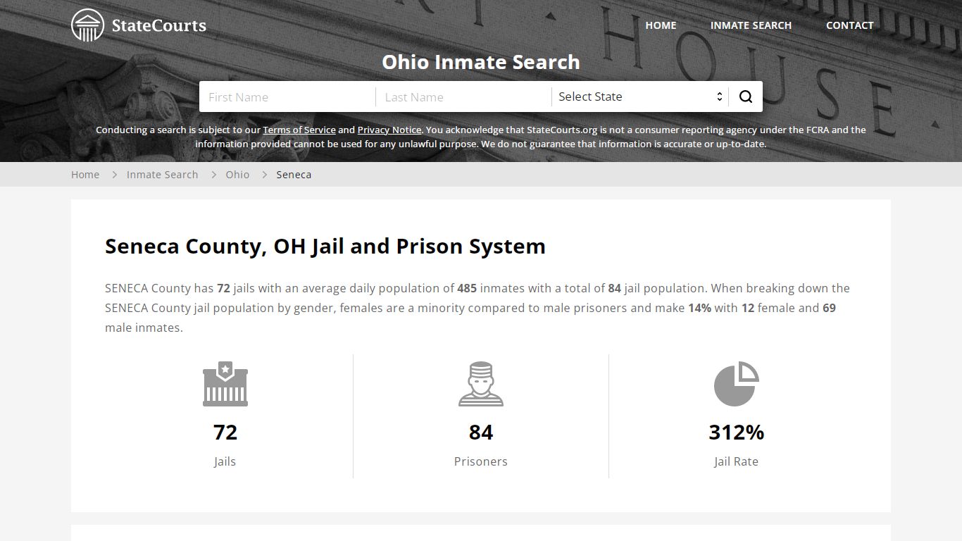 Seneca County, OH Inmate Search - StateCourts